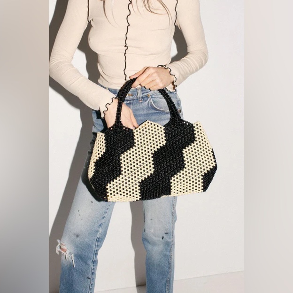 Batik Boutik "Domino Effect" Beaded Tote Bag